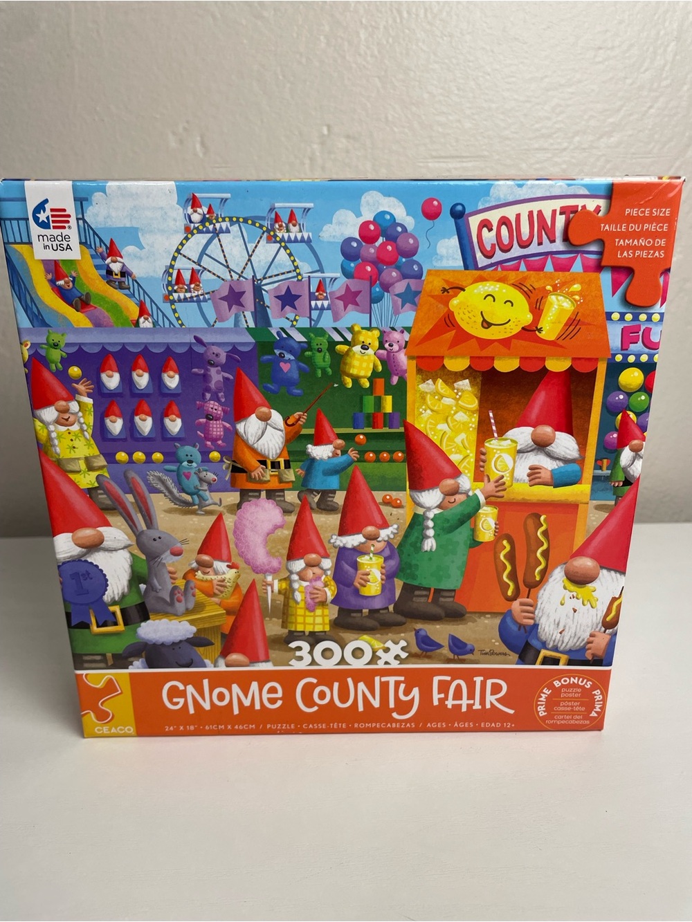 Gnome County Fair Puzzle — Colorful Multicolor Party Scene
